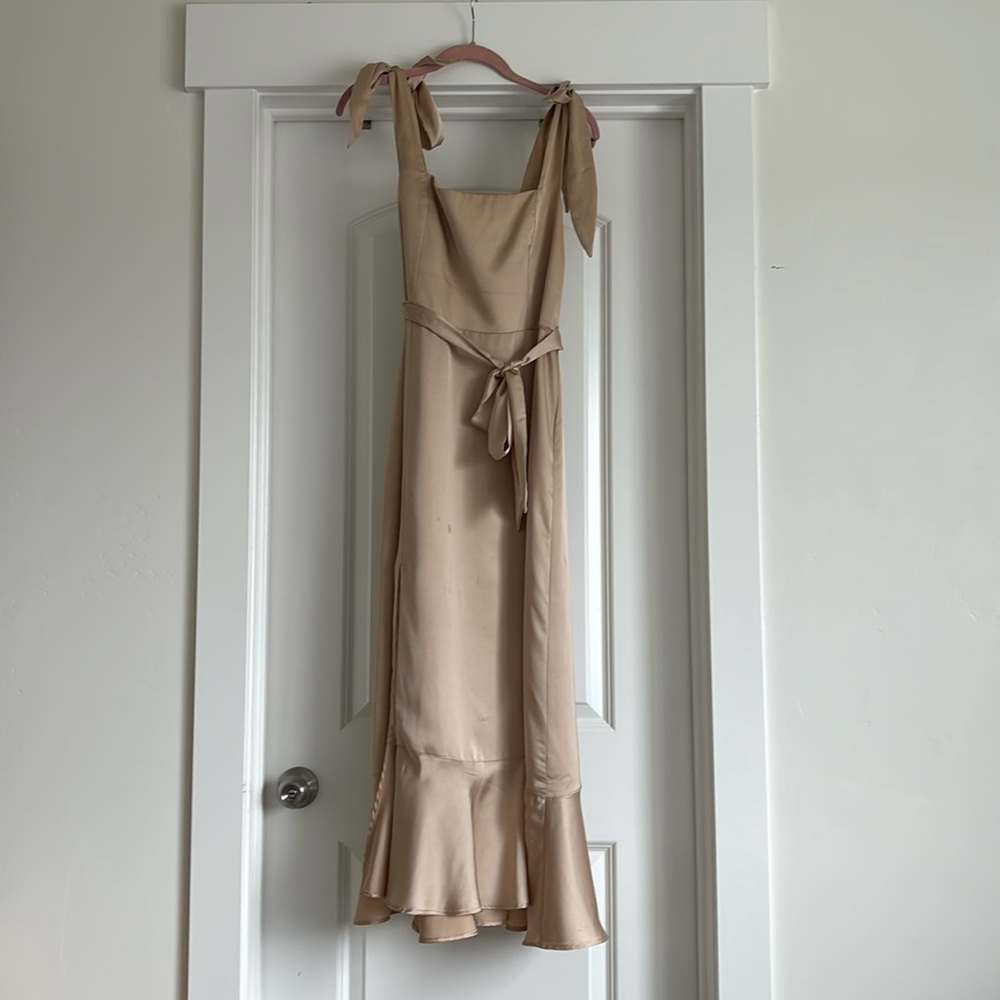 Show Me Your MuMu Champagne Bridesmade dress size XL